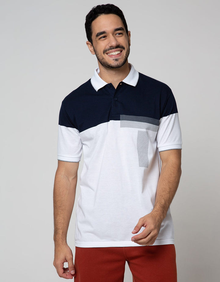 Cole Short Sleeve Polo Shirt Print Stripe