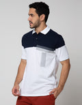 Cole Short Sleeve Polo Shirt Print Stripe