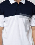Cole Short Sleeve Polo Shirt Print Stripe