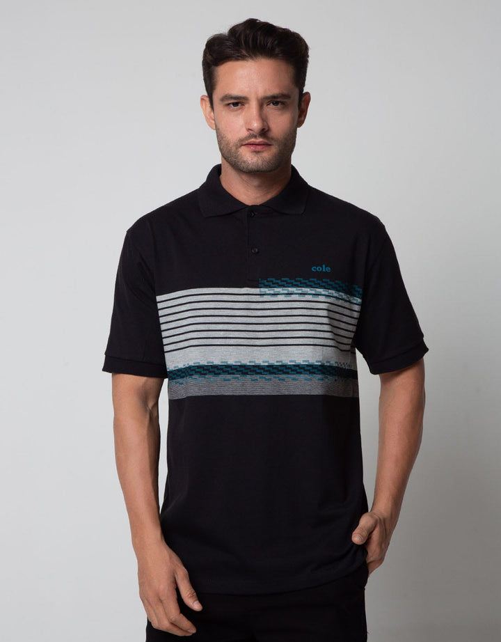 Cole Short Sleeve Polo Shirt Print Chest