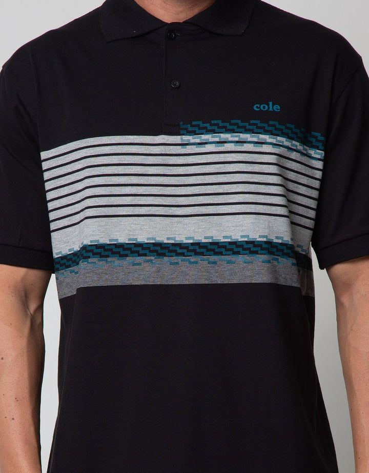 Cole Short Sleeve Polo Shirt Print Chest