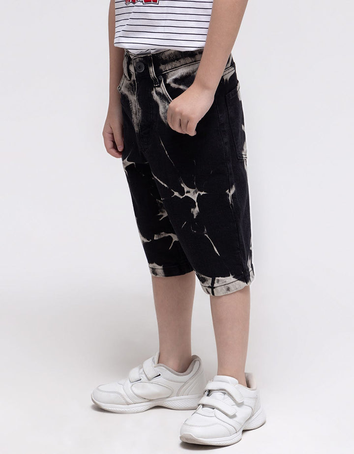 Nevada Short Denim Tie Dyed Button Down