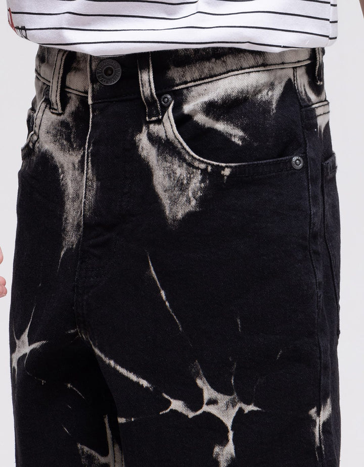 Nevada Short Denim Tie Dyed Button Down