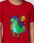Little M Short Sleeve T-Shirt Dino Let's Skate