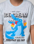Little M Ice Cream Dino Kids T-Shirt