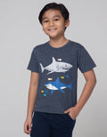 Little M Short Sleeve T-Shirt Double Shark