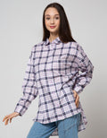 Nevada Long Sleeve Shirt Oversized Check
