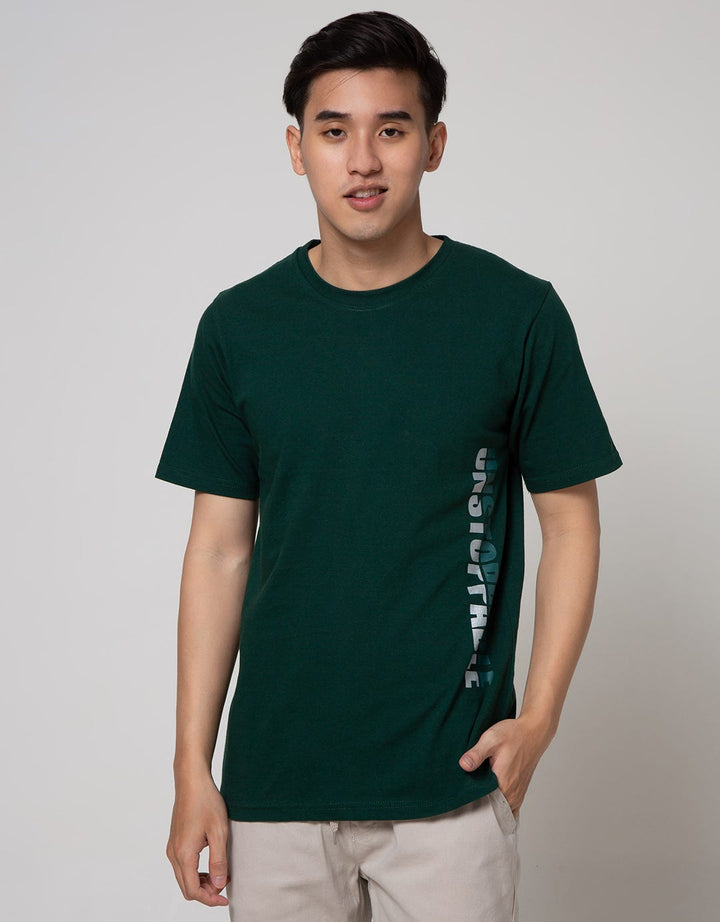 T Zone Short Sleeve T-Shirt Print Dynamic Letters Unstopable