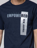 T Zone Short Sleeve T-Shirt Print Dynamic Letters Empowered