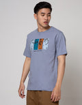 T Zone Short Sleeve T-Shirt Print Theme Romance Flower Back To