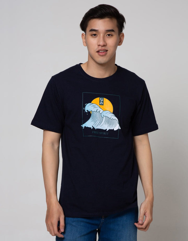 T Zone Short Sleeve T-Shirt Print Theme Japan Fres