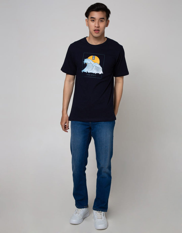 T Zone Short Sleeve T-Shirt Print Theme Japan Fres