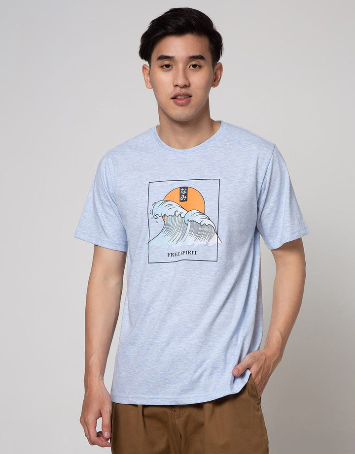 T Zone Short Sleeve T-Shirt Print Theme Japan Fres