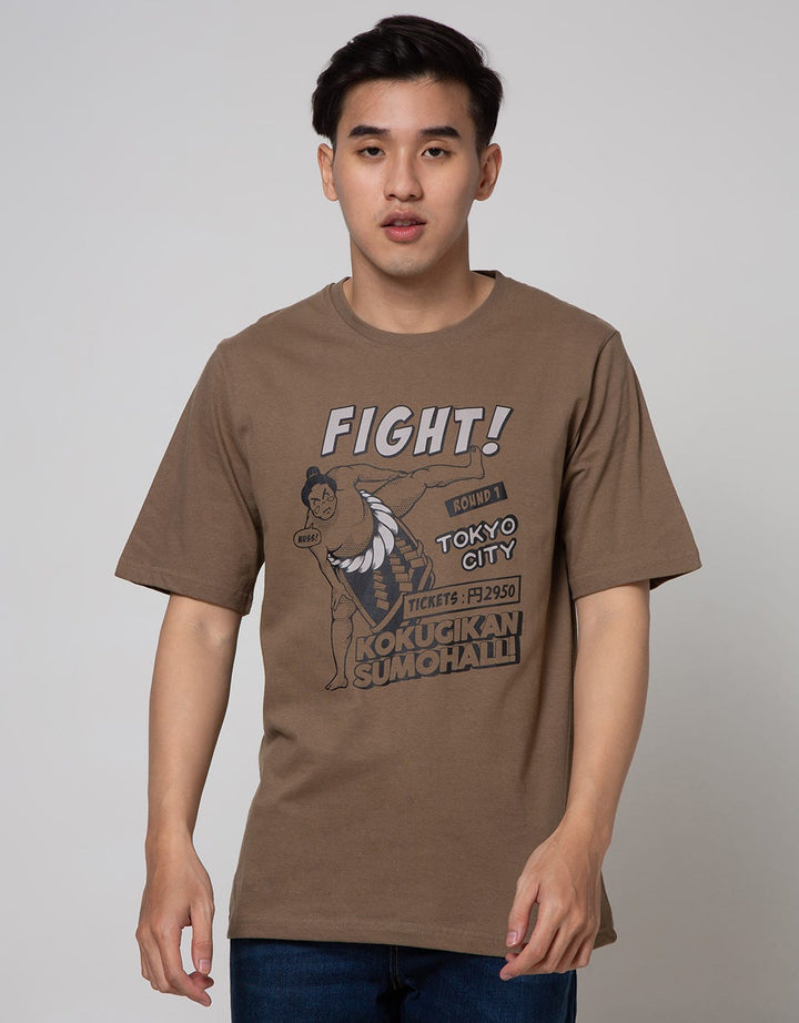 T Zone Short Sleeve T-Shirt Print Theme Japan Sumo