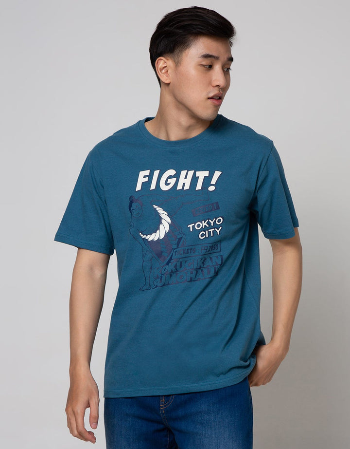 T Zone Short Sleeve T-Shirt Print Theme Japan Sumo