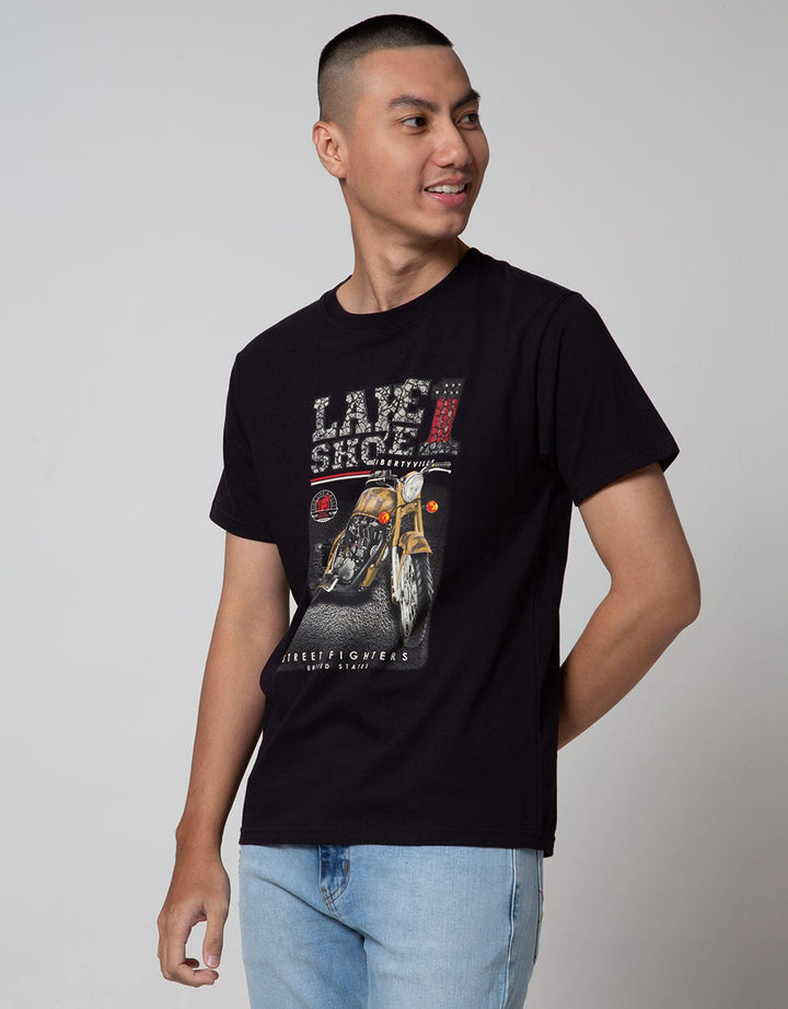 T Zone Short Sleeve T-Shirt Photoprint Rider Lake Shore