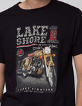 T Zone Short Sleeve T-Shirt Photoprint Rider Lake Shore