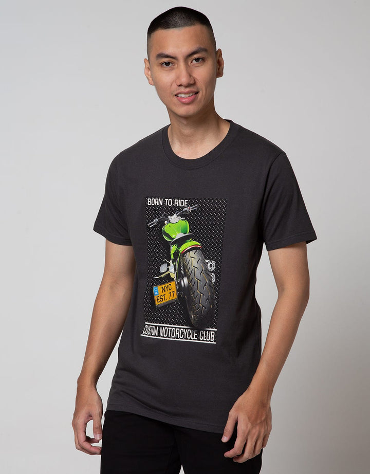 T Zone Short Sleeve T-Shirt Photoprint Rider Design Culture