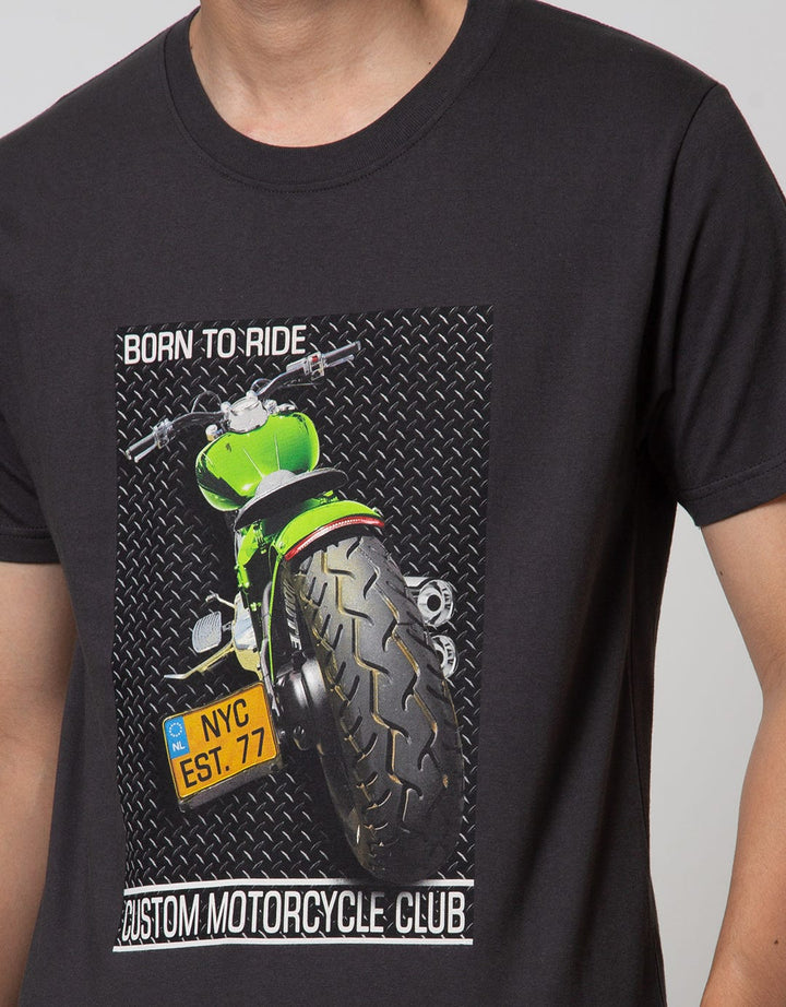 T Zone Short Sleeve T-Shirt Photoprint Rider Design Culture
