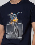 T Zone Short Sleeve T-Shirt Photoprint Rider Leader Motor
