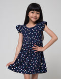 Little M Color Heart Midi Dress Anak