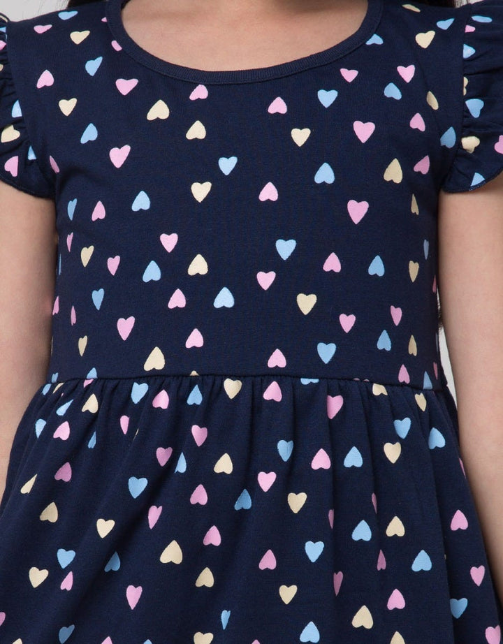 Little M Color Heart Midi Dress Anak