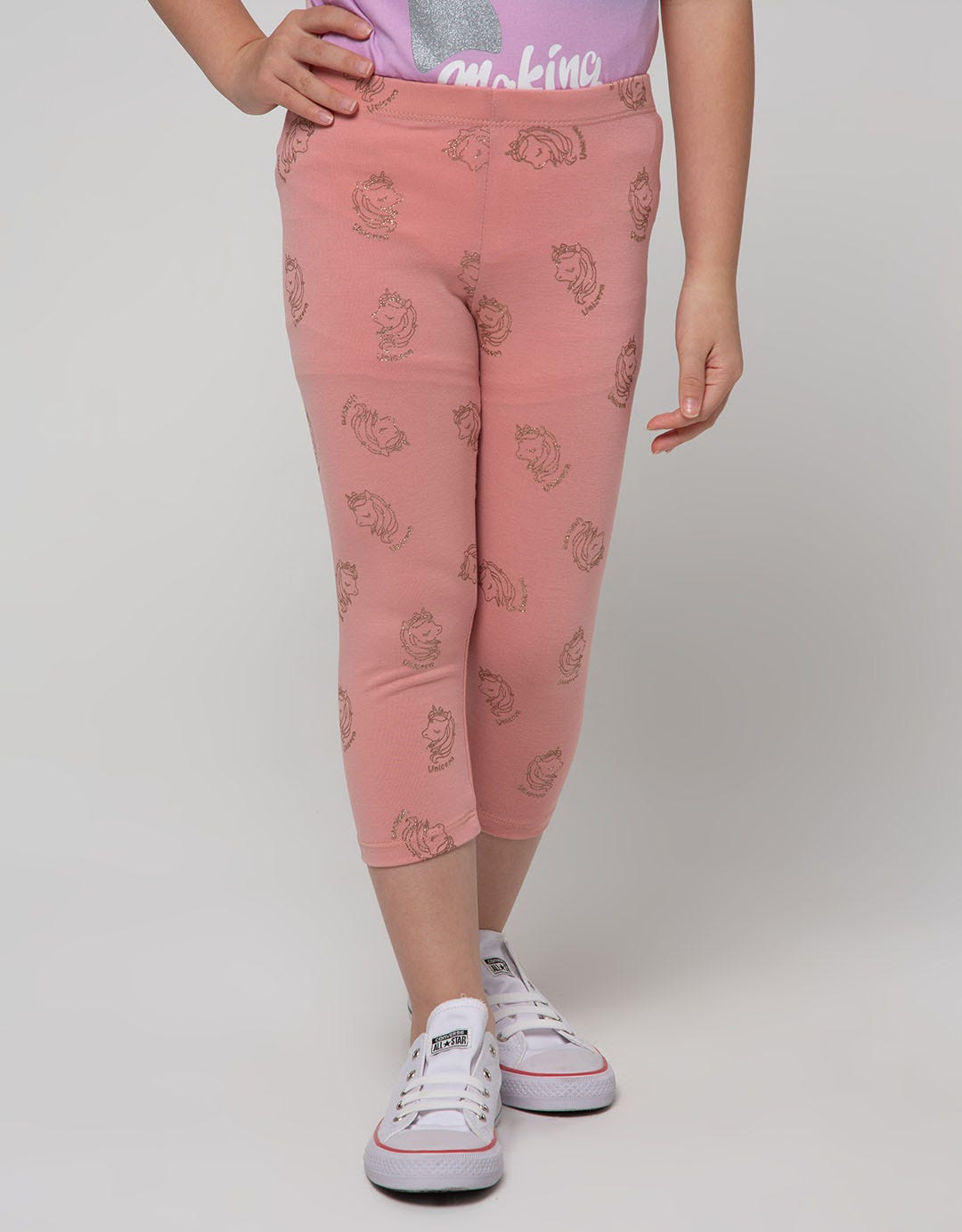 Little M Glitter Unicorn Leggings