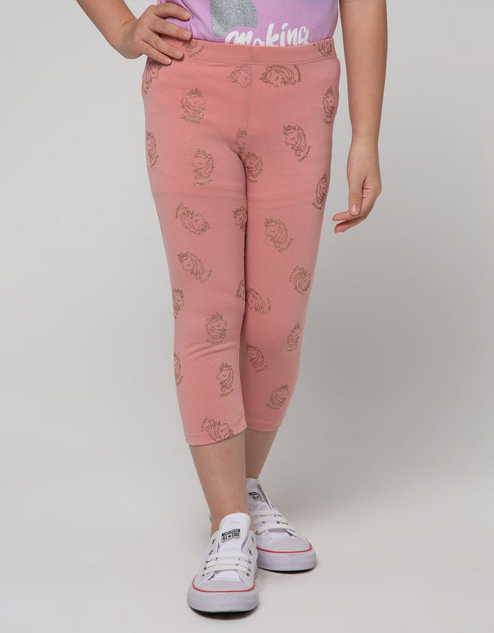 Little M Glitter Unicorn Leggings