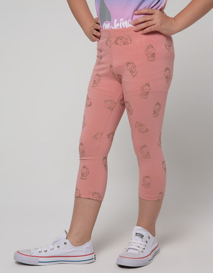 Little M Glitter Unicorn Leggings
