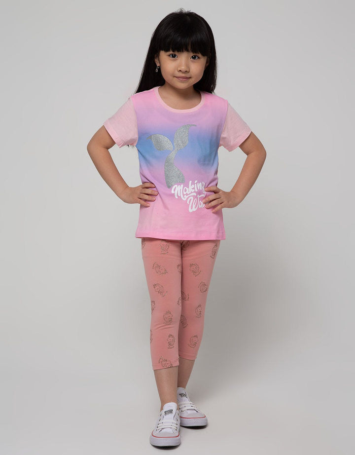 Little M Glitter Unicorn Leggings