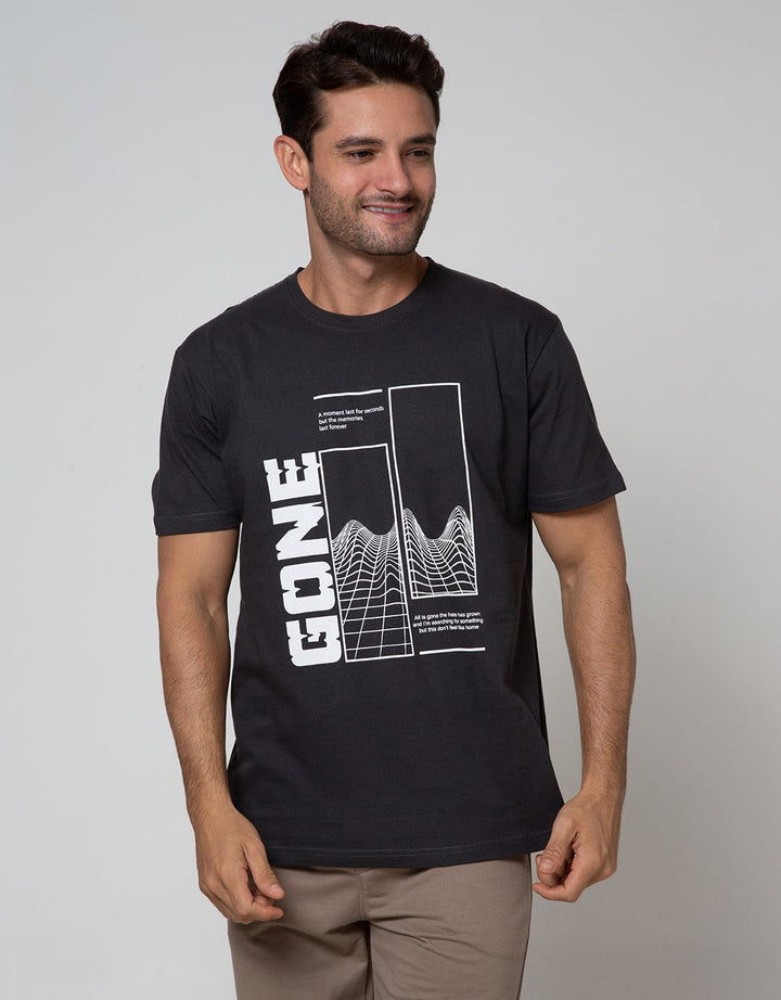 T Zone Short Sleeve T-Shirt Print Illusive Filter Gone