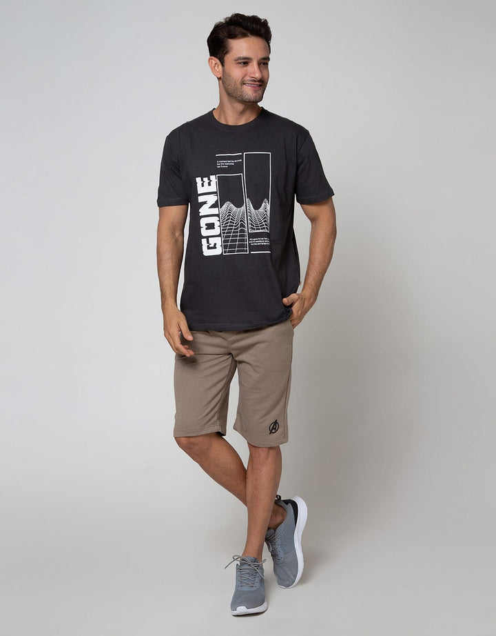 T Zone Short Sleeve T-Shirt Print Illusive Filter Gone