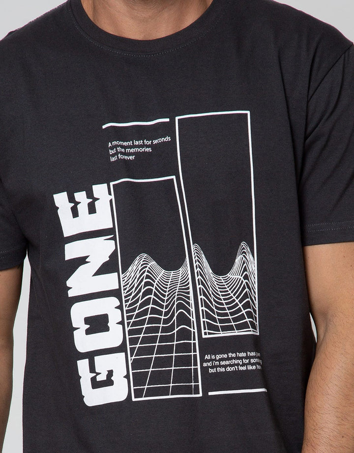T Zone Short Sleeve T-Shirt Print Illusive Filter Gone