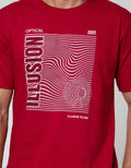 T Zone Short Sleeve T-Shirt Print Illusive Filter Optical