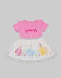 Disney Princess Short Sleeve Midi Dress Tulle