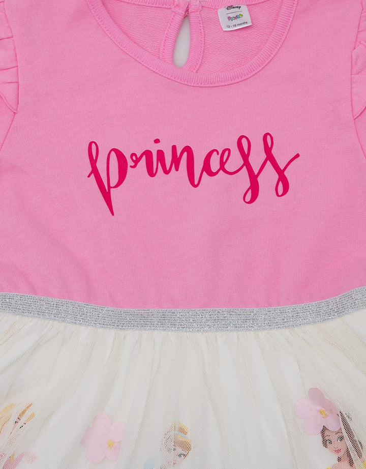 Disney Princess Short Sleeve Midi Dress Tulle