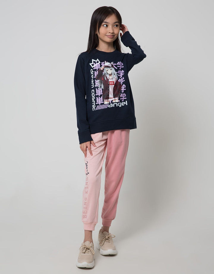 Nevada Sweatshirt Print Anime Girl Angel