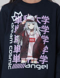 Nevada Sweatshirt Print Anime Girl Angel