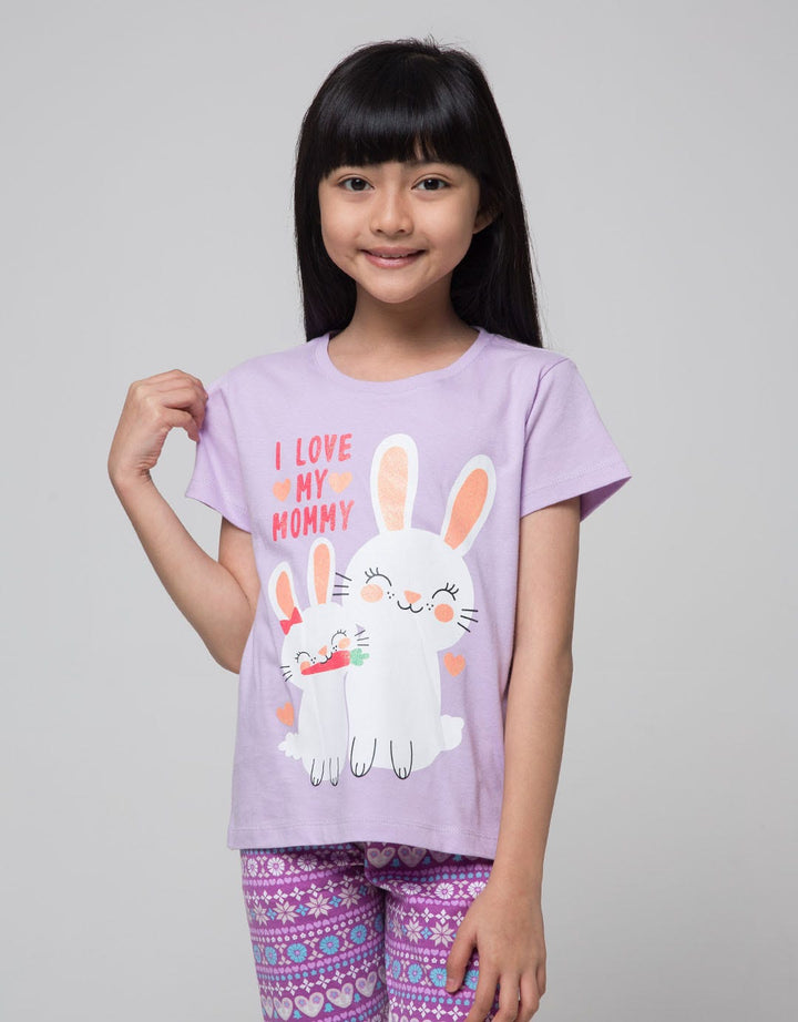 Little M Short Sleeve T-Shirt Berdua Bunny