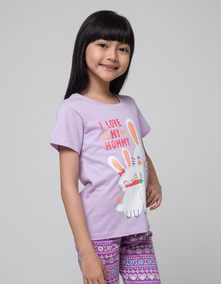 Little M Short Sleeve T-Shirt Berdua Bunny