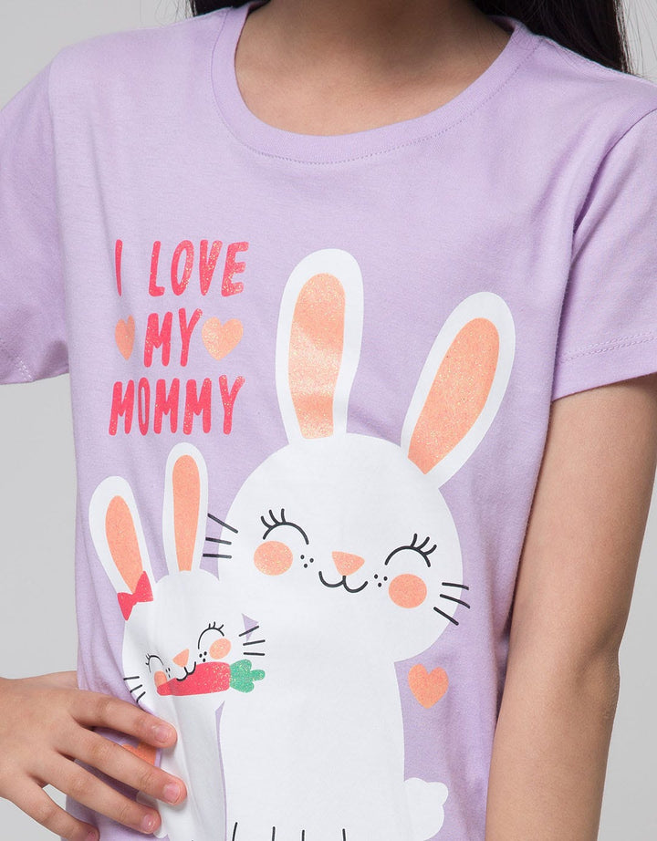 Little M Short Sleeve T-Shirt Berdua Bunny