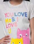 Little M Short Sleeve T-Shirt Two Cats