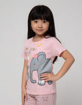 Little M Short Sleeve T-Shirt Two Elephants