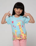 Little M Short Sleeve T-Shirt Basic Berdua Jerapah