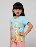 Little M Short Sleeve T-Shirt Basic Berdua Jerapah