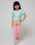 Little M Short Sleeve T-Shirt Basic Berdua Jerapah