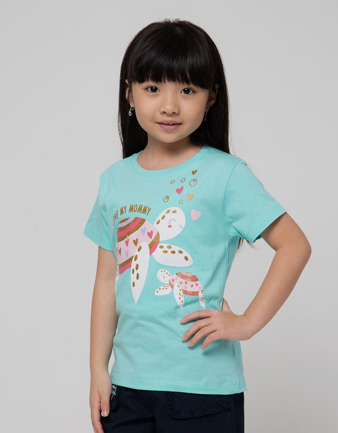 Little M Short Sleeve T-Shirt Berdua Kura Kura