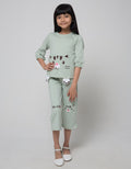Little M Long Sleeve T-Shirt Cat Hand Applique