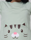Little M Long Sleeve T-Shirt Cat Hand Applique