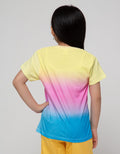 Little M Short Sleeve T-Shirt Basic Ombre Unicorn